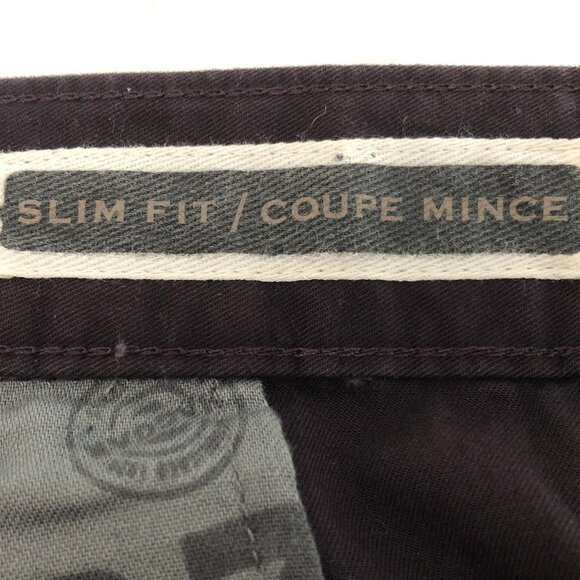 Haggar Heritage Collection Slim Fit Flat Front Cotton Jeans Purple Sz 36X34 NWT - Picture 13 of 15